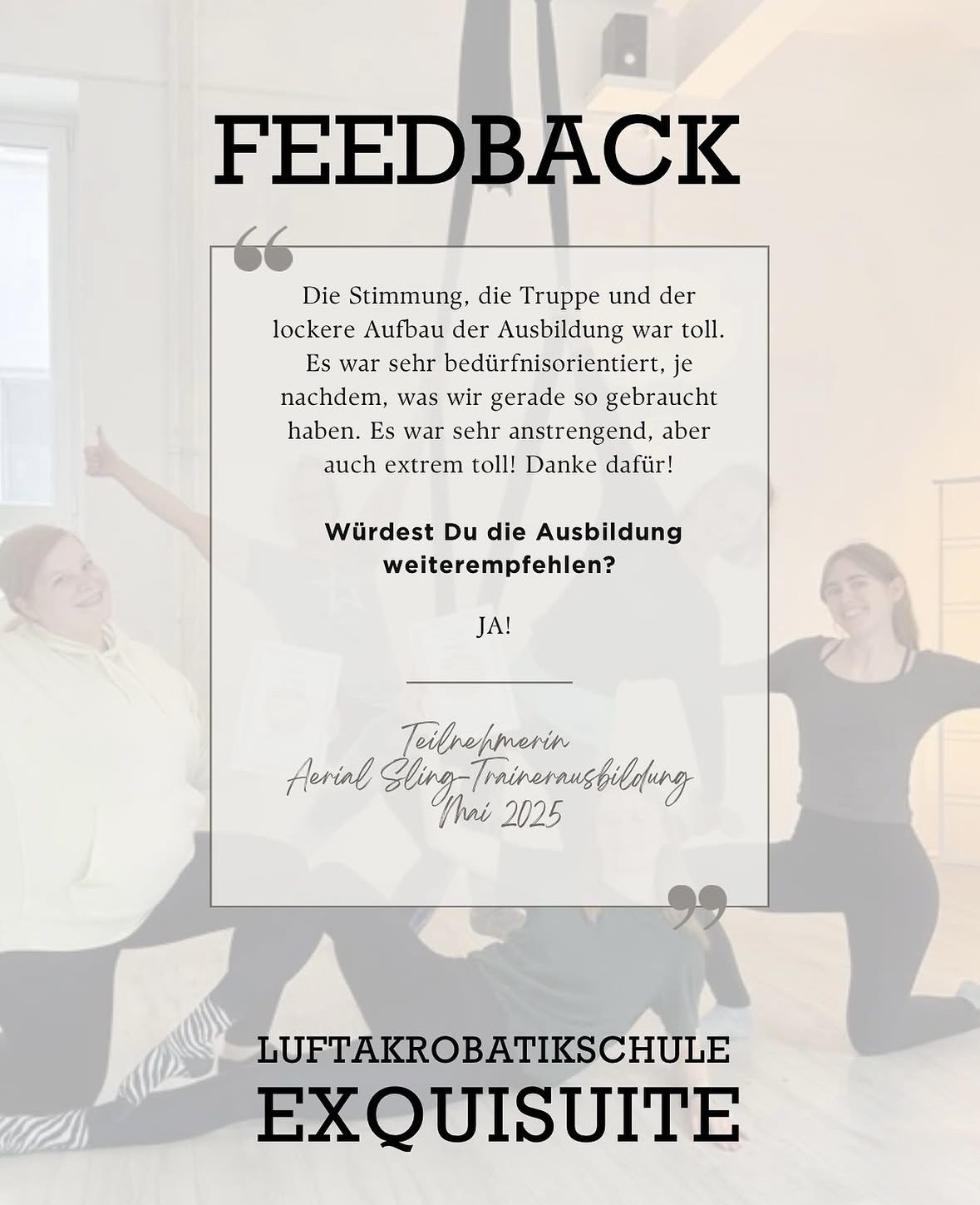 Feedback zur Trainerausbildung